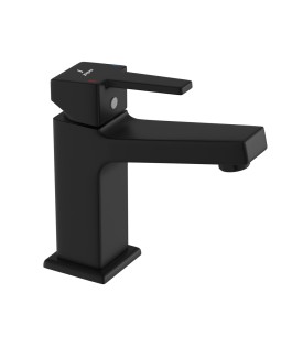 Single Lever Basin Mixer without Popup Waste - Black Matt