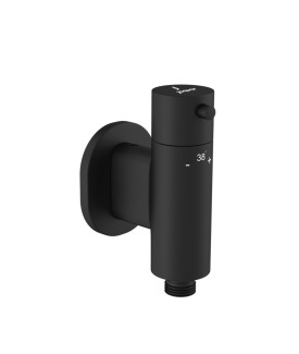 1 Outlet Thermostatic valve for Douche Trim Kit - Black Matt