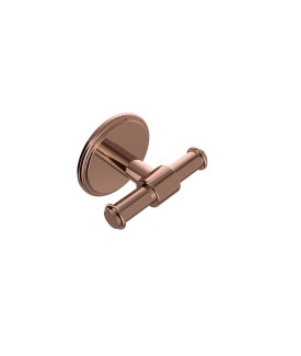 Double Robe Hook - Blush Gold PVD