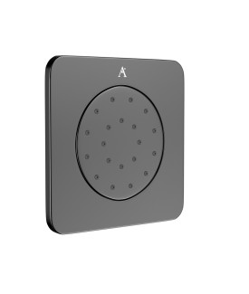 Tilting Square Bodytile 135X135mm - Black Chrome