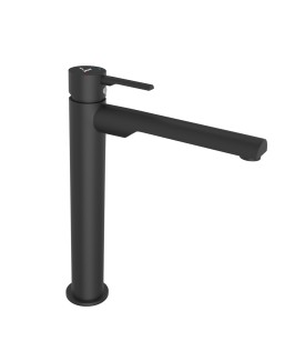 Extended Mono basin mixer - Black Matt