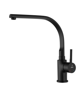Side Lever Mono Sink Mixer - Black Matt