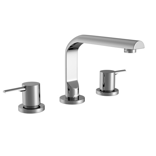 3-Hole Basin Mixer Round Spout