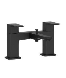 2 Hole H Type Bath and Shower Mixer - Black Matt