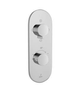 Aquamax 3 Outlet Thermostatic Shower Mixer - Chrome