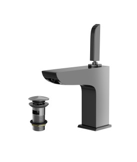 Joystick Basin Mixer - Black Chrome