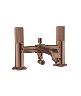 H Type Bath and Shower Mixer - Blush Gold PVD