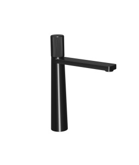 High Neck Basin Mixer - Black Pearl PVD