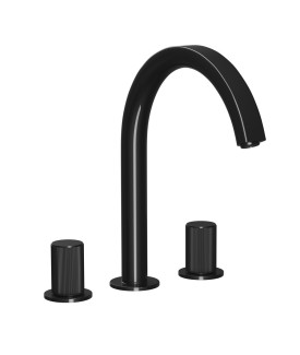 3-Hole Basin Mixer - Black Pearl PVD