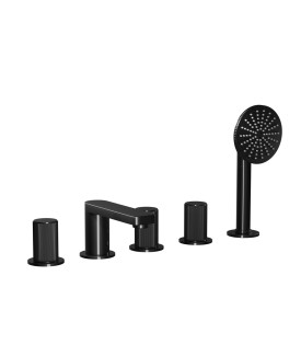 5-Hole Bath & Shower Mixer - Black Pearl PVD