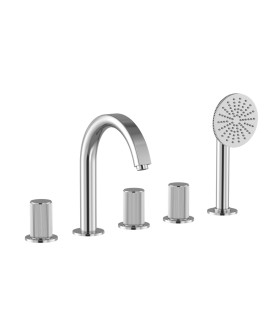 5-Hole Bath & Shower Mixer - Chrome