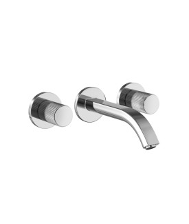 Exposed Part Kit of In-wall 3-Hole Basin Mixer - Chrome