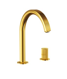 2-Hole Basin Mixer - Gold Bright PVD