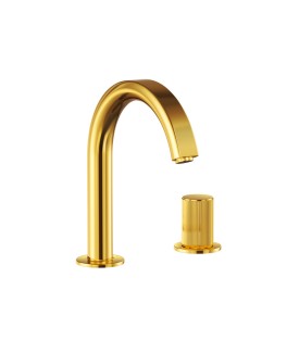 2-Hole Basin Mixer - Gold Bright PVD