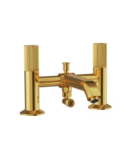 H Type Bath and Shower Mixer - Gold Bright PVD