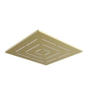 Maze Single Function 200X200mm Square Shower head - Antique Bronze