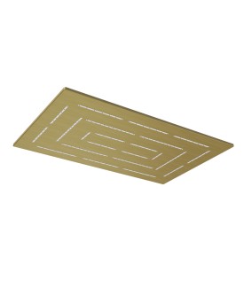 Maze Single Function 190X295mm Rectangular Showerhead - Antique Bronze
