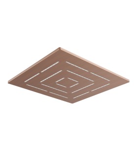 Maze Single Function 200X200mm Square Shower head - Antique Copper