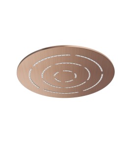 Maze Single Function 240mm Round Showerhead - Antique Copper