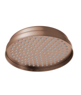Traditional Showerhead Round 200mm - Antique Copper
