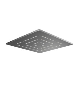 Maze Single Function 240X240mm Square Showerhead - Black Chrome