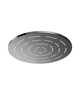 Maze Single Function 300mm Round Showerhead - Black Chrome