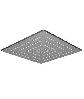 Maze Single Function 300X300mm Maze Square Showerhead - Black Chrome