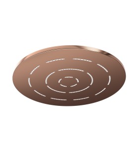 Maze Single Function 200mm Round Showerhead - Blush Gold PVD