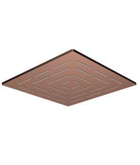 Maze Single Function 300X300mm Maze Square Showerhead - Blush Gold PVD