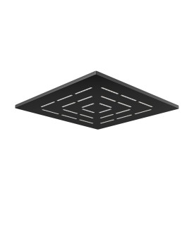 Maze Single Function 240X240mm Square Showerhead - Black Matt