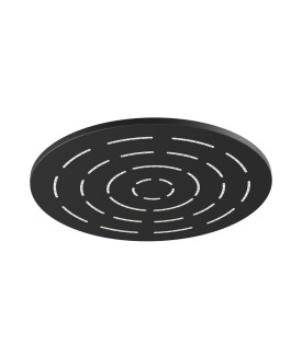Maze Single Function 300mm Round Showerhead - Black Matt