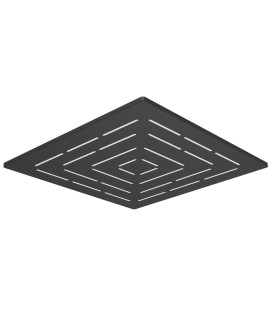 Maze Single Function 300X300mm Maze Square Showerhead - Black Matt