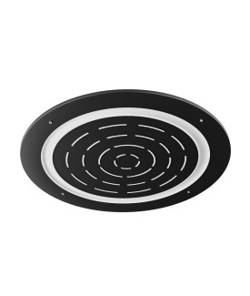 Maze Prime Round Shape Single Function Shower 450mm dia - Black Matt