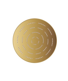 Maze Single Function 240mm Round Showerhead - Gold Bright PVD