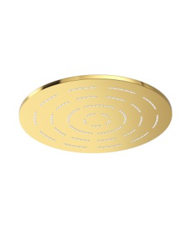Maze Single Function 300mm Round Showerhead - Gold Bright PVD