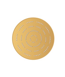 Maze Single Function 240mm Round Showerhead - Gold Matt PVD