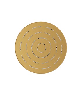 Maze Single Function 300mm Round Showerhead - Gold Matt PVD