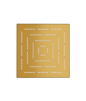 Maze Single Function 300X300mm Maze Square Showerhead - Gold Matt PVD