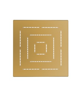 Maze Single Function 300X300mm Maze Square Showerhead - Gold Matt PVD
