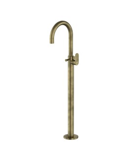 Exposed Parts of Floor Mounted Single Lever Bath Mixer - Antique Bronze