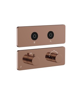 Exposed Part Kit of CLOUD Touch Thermostatic Shower System - Blush Gold PVD
