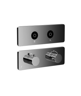 Exposed Part Kit of CLOUD Touch Thermostatic Shower System - Chrome