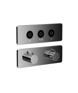 Exposed Part Kit of CLOUD Touch Thermostatic Shower System - Chrome