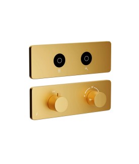 Exposed Part Kit of CLOUD Touch Thermostatic Shower System - Gold Matt PVD