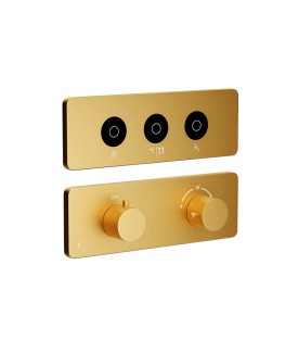 Exposed Part Kit of CLOUD Touch Thermostatic Shower System - Gold Matt PVD