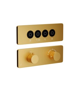 Exposed Part Kit of CLOUD Touch Thermostatic Shower System - Gold Matt PVD