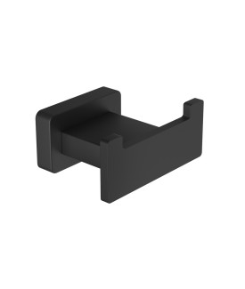 Double Robe Hook - Black Matt