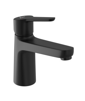 Single Lever Basin Mixer without Popup Waste - Black Matt