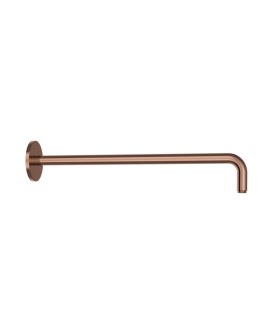 Round Shower Arm 600mm - Blush Gold PVD