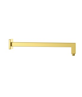Square Shower Arm, 600mm - Gold Bright PVD